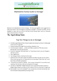 Mykidstime Family Guide to Donegal Top Ten Things to Do in Donegal