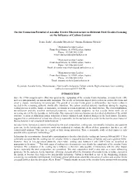 On the Formation Potential of Acicular Ferrite Microstructure in Different Steel Grades Focusing on the Influence of Carbon Content