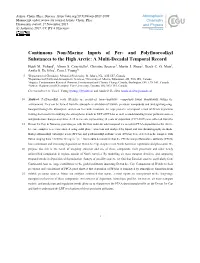And Polyfluoroalkyl Substances to the High Arctic: a Multi-Decadal Temporal Record Heidi M