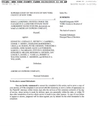 Filed: New York County Clerk 03/20/2015 11:06 Am Index No
