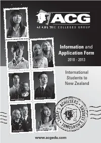 Information and Application Form 2010 - 2013