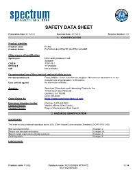 SDS Contains All of the Information Required by the CPR