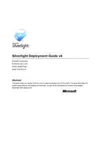 Silverlight Deployment Guide V4