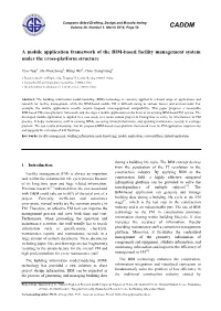A Mobile Application Framework of the BIM-Based Facility Management System Under the Cross-Platform Structure