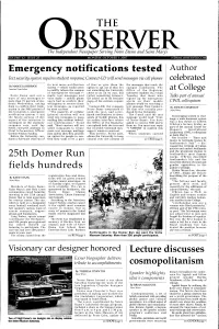 Emergency Notifications Tested