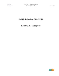 Fnio Ethernet Specification
