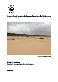 Impacts of Sand Mining on Beaches in Suriname