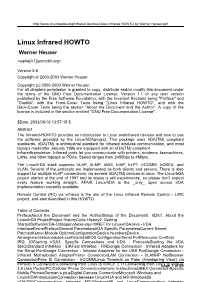 Linux Infrared HOWTO by Werner Heuser.Pdf