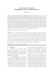 Stone Jar in Sumbawa: Distribution, Type, and Technology