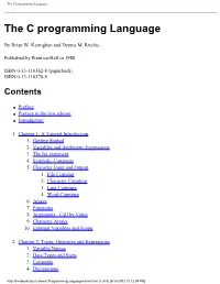 The C Programming Language