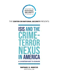 ISIS and the Crime-Terror Nexus in America Executive Summary