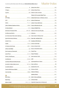Master Index