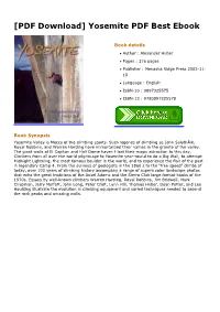 [PDF Download] Yosemite PDF Best Ebook
