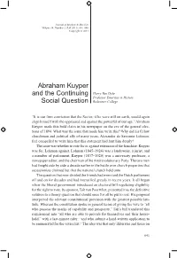 Abraham Kuyper and the Continuing Social Question