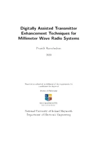Digitally Assisted Transmitter Enhancement Techniques for Millimeter Wave Radio Systems