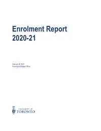 Enrolment Report 2020-21