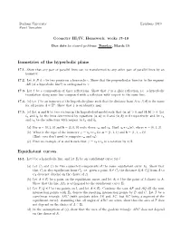Isometries of the Hyperbolic Plane Equidistant Curves