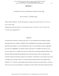 REVISION 1 an Insight at the Inverse Transformation of Realgar Altered By