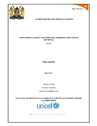 Taita-Taveta Anthropometric and Mortality Survey