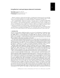 A Using Machine Learning to Improve Automatic Vectorization
