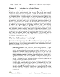 Chapter I: Introduction to Data Mining