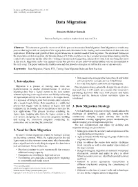 Data Migration