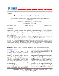 Fracture of the Penis: an Atypical Case Presentation. Int J Health Sci Res