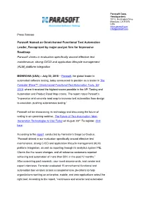 Parasoft Named an Omnichannel Functional Test Automation Leader
