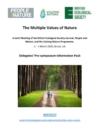 The Multiple Values of Nature