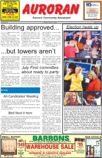 Building Approved...But Towers Aren't