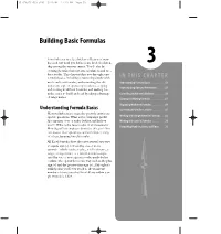 Building Basic Formulas