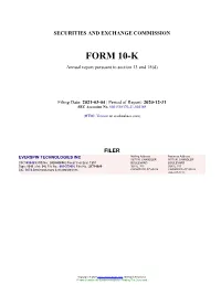 EVERSPIN TECHNOLOGIES INC Form 10-K Annual Report Filed