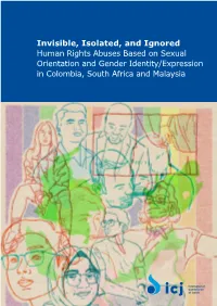 Invisible, Isolated, and Ignored Human Rights Abuses Based on Sexual