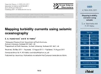 Mapping Turbidity Currents Using Seismic Oceanography Title Page Abstract Introduction 1 2 E