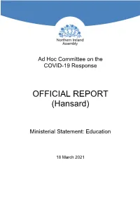 OFFICIAL REPORT (Hansard)