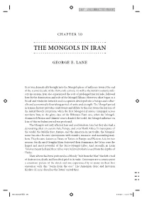 The Mongols in Iran