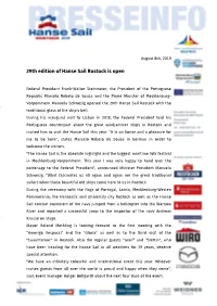 29Th Edition of Hanse Sail Rostock Is Open