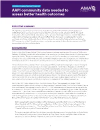 AAPI Community Data Needed to Assess Better Health Outcomes