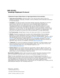 [MS-DCLB]: Desktop Clipboard Protocol