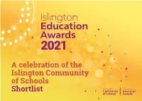 A Celebration of the Islington Community of Schools Shortlist