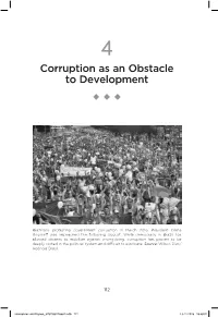 Corruption As an Obstacle to Development