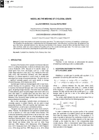 Modelling the Meshing of Cycloidal Gears