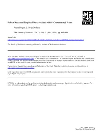 Robust Bayes and Empirical Bayes Analysis with &Epsilon