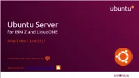Ubuntu Server for IBM Z and Linuxone