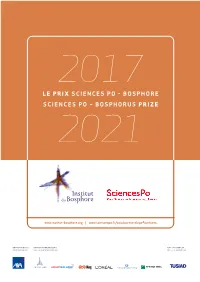 Bosphore Sciences Po – Bosphorus Prize 2021