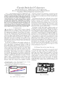 Circuit-Switched Coherence