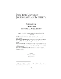Litigation: the Future of Federal Preemption*