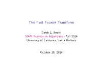 The Fast Fourier Transform