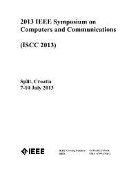 2013 IEEE Symposium on Computers and Communications