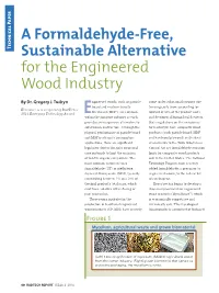 A Formaldehyde-Free, Sustainable Alternative for the Engineered